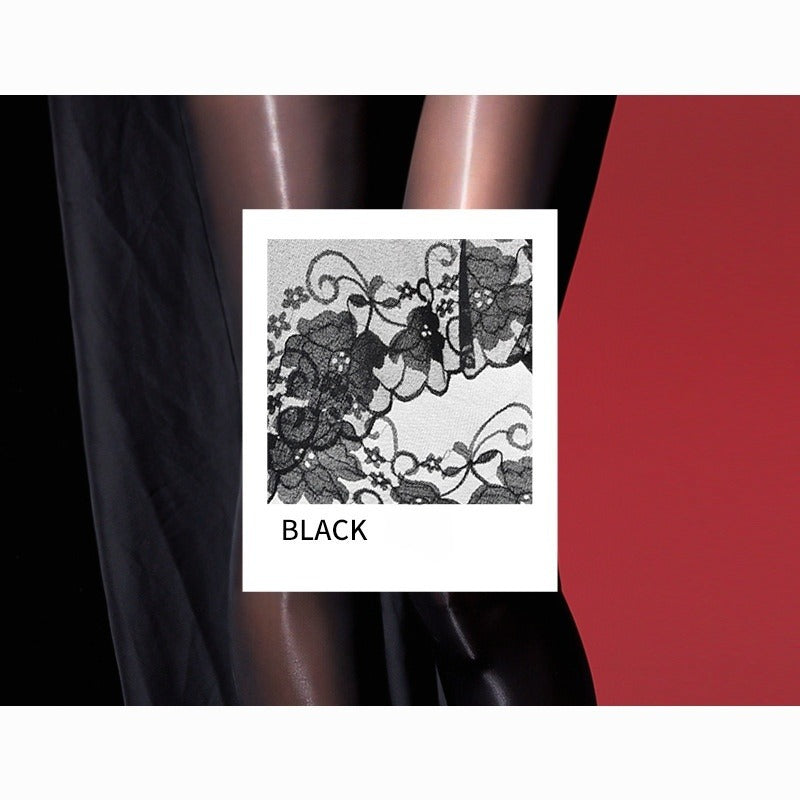 Lace Fusion Sheer Panty-Stockings