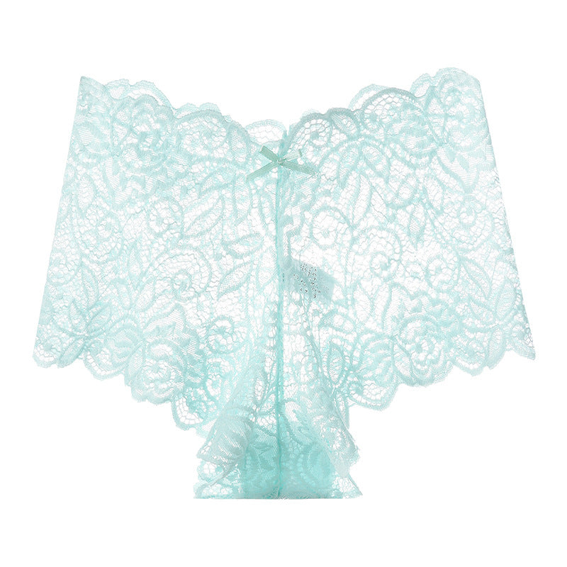 Sheer Lace Mesh Low-Rise Thong(Buy 1, get 2 free)