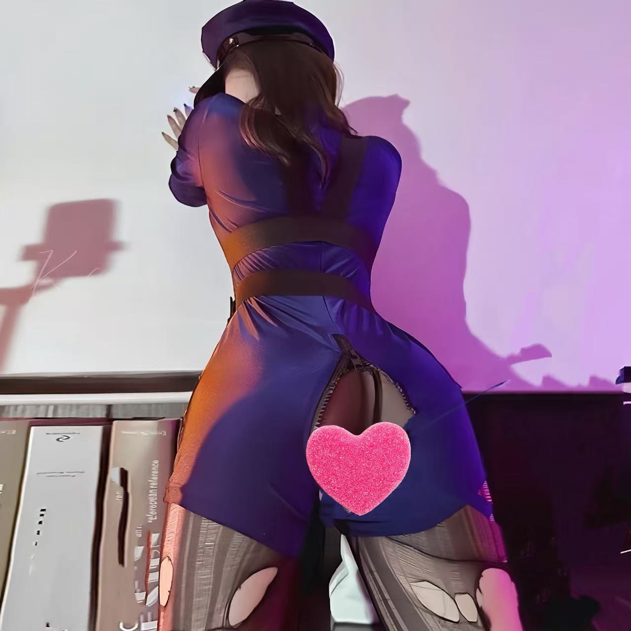 Female police instructor nightclub queen uniform