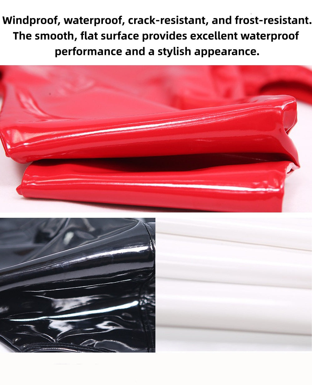 Mirror latex spandex four-piece maid nightclub uniform