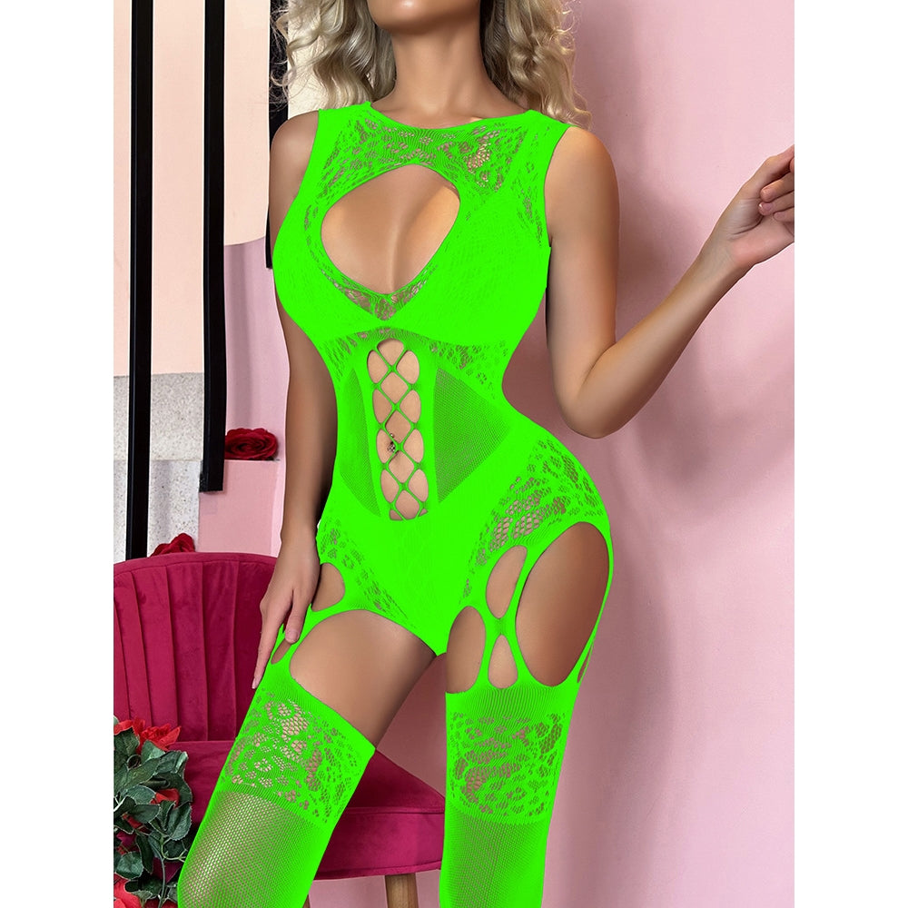 Hollow Lace Bodystocking Lingerie