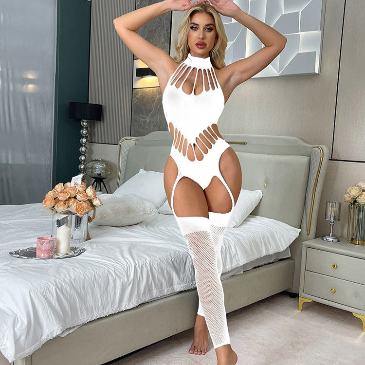Crotchless Fishnet Cutout Bodystocking