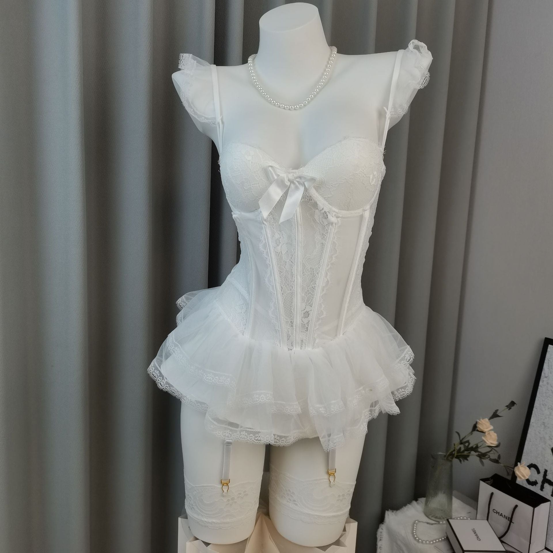 Lace Corset Princess Lingerie Set