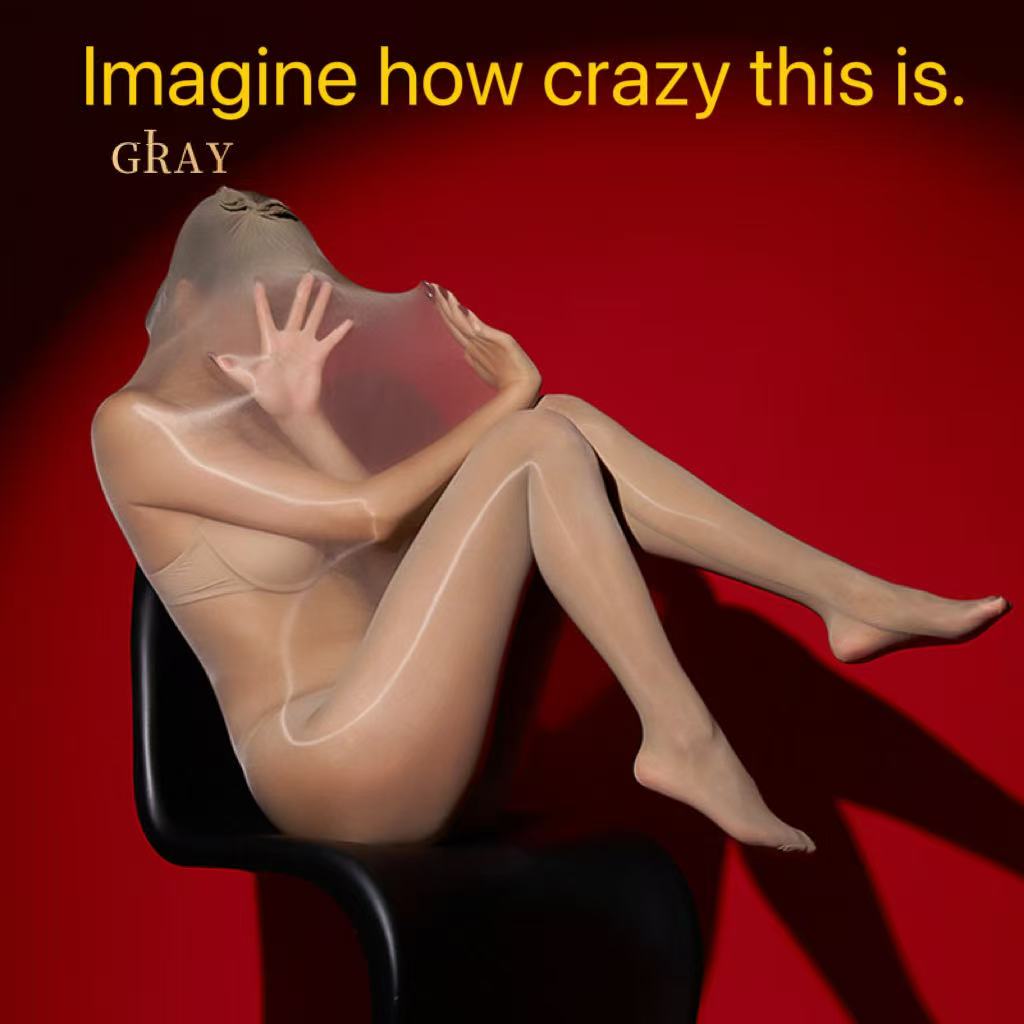 Ultra-thin shiny full-body sexy open-crotch sleeping bag socks