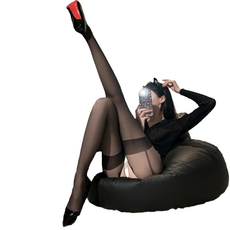 Sexy crotchless stockings