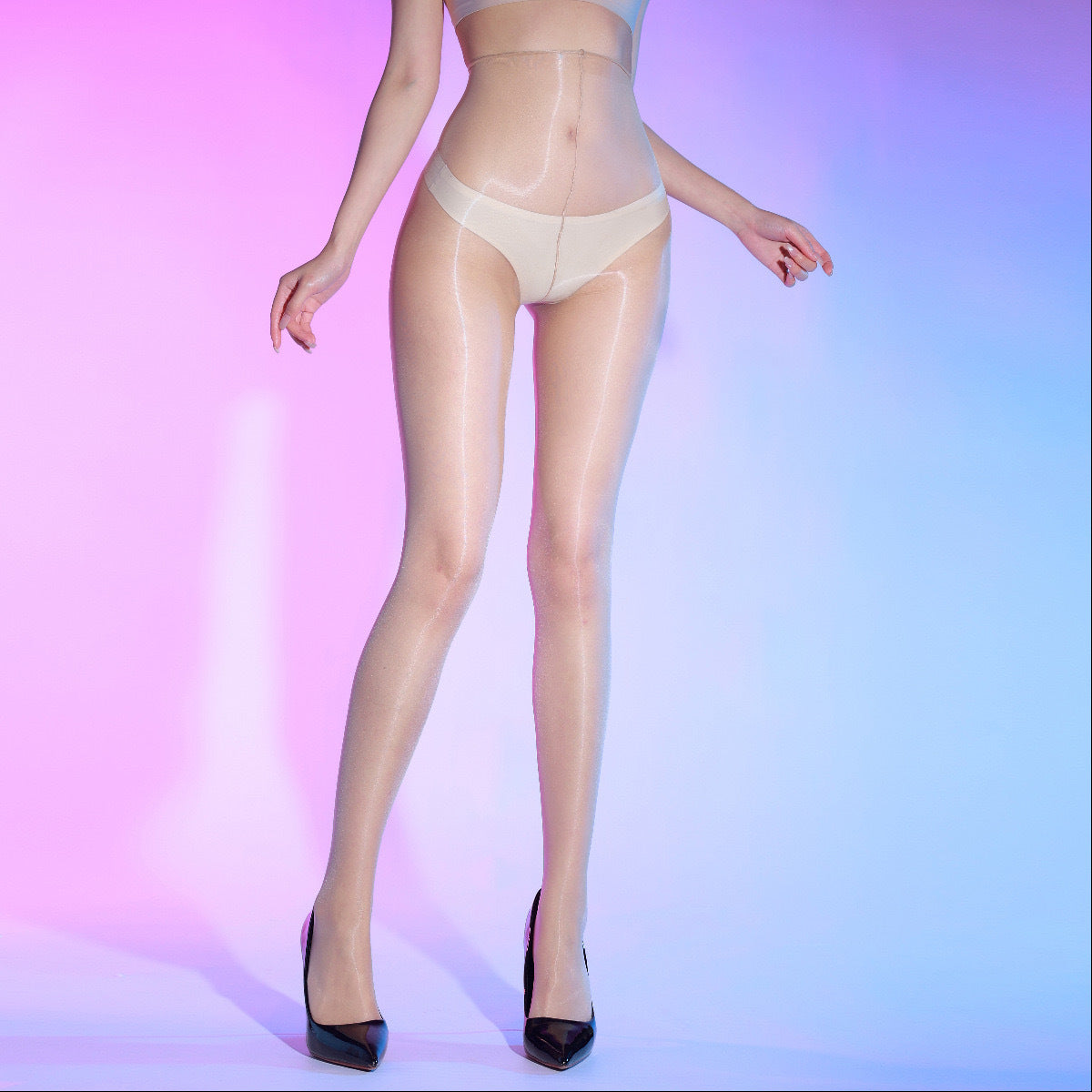 Ultra-thin high-density sequined pantyhose