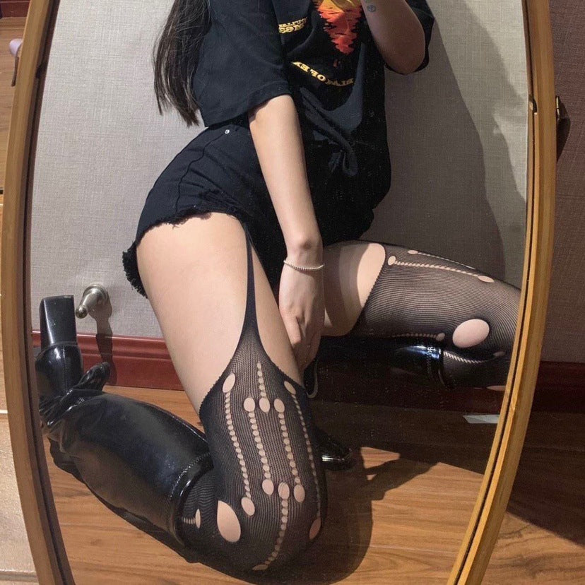Sexy fishnet lace stockings
