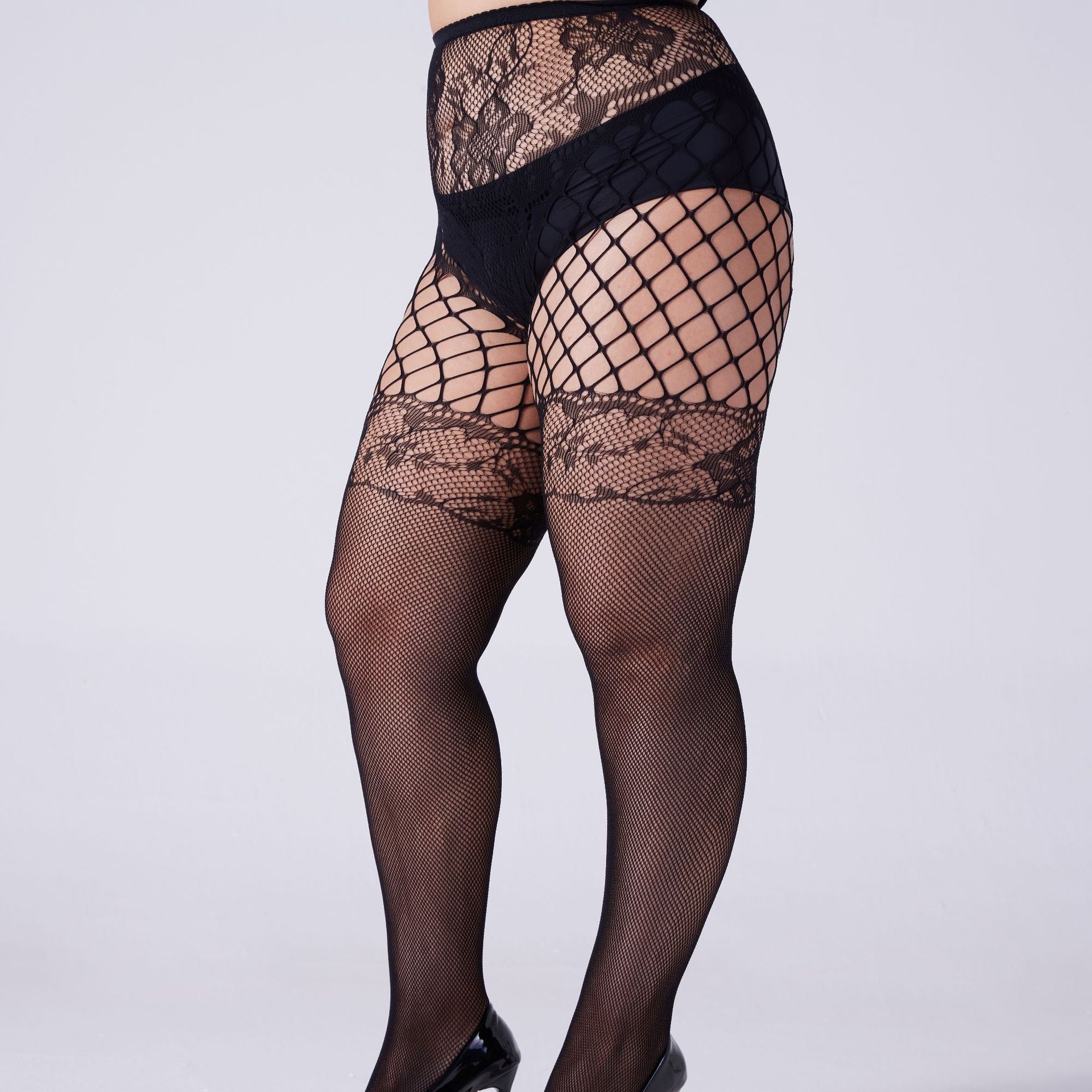 Buy 1 get 1 free black fishnet stockings at nightclubs