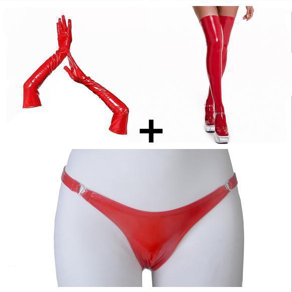 Women's nightclub long gloves set