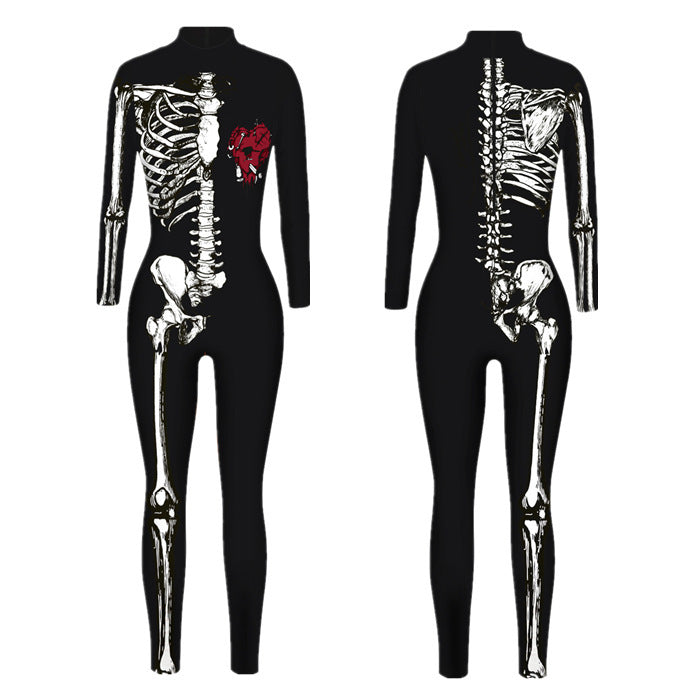 New Halloween skull colorful 3D digital printing leggings