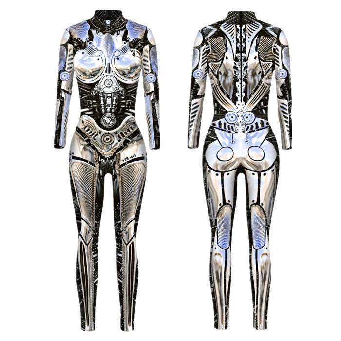 New Halloween skull colorful 3D digital printing leggings