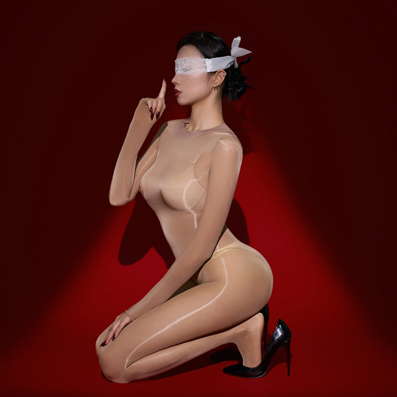 New shiny silky seamless body stockings