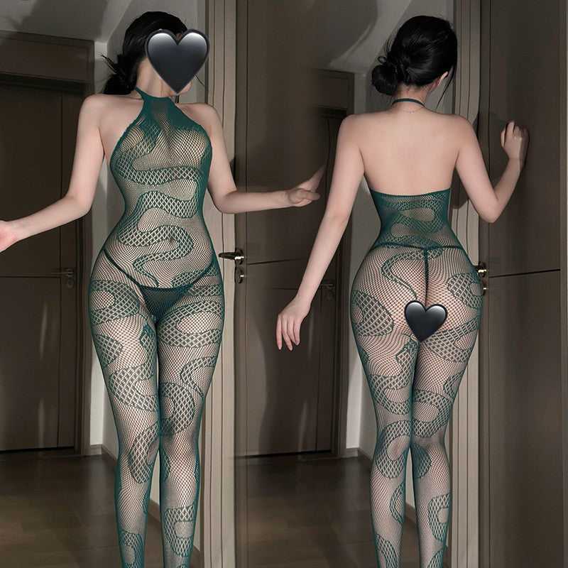 Sexy lingerie snake-shaped body stockings