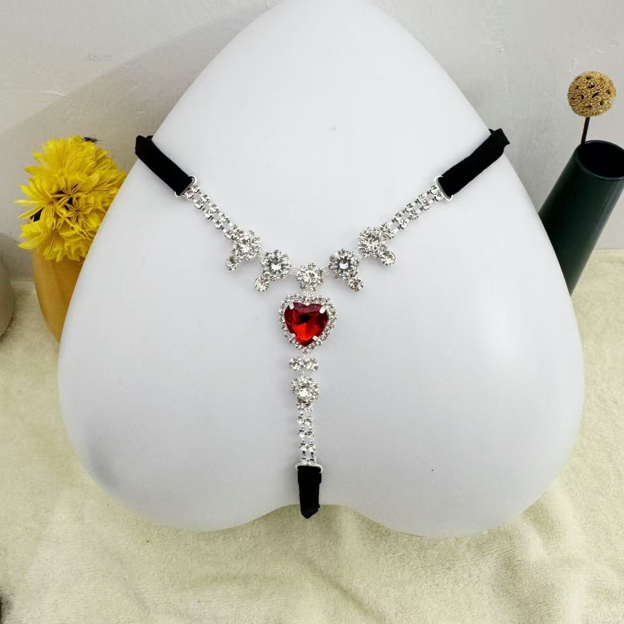 Green Diamond Teardrop Triangle Bikini