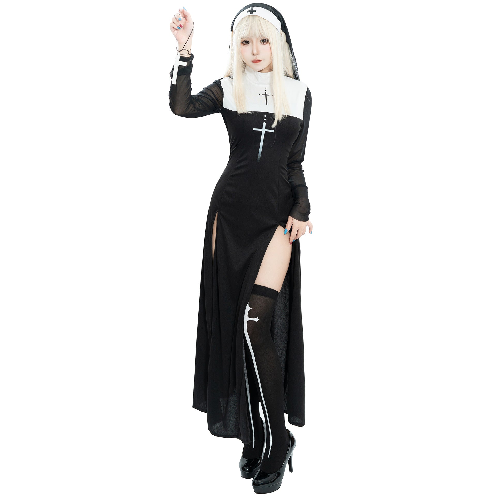 Sister Maria costume role play cos costume cross
