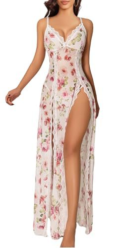 Sexy lace suspender dress