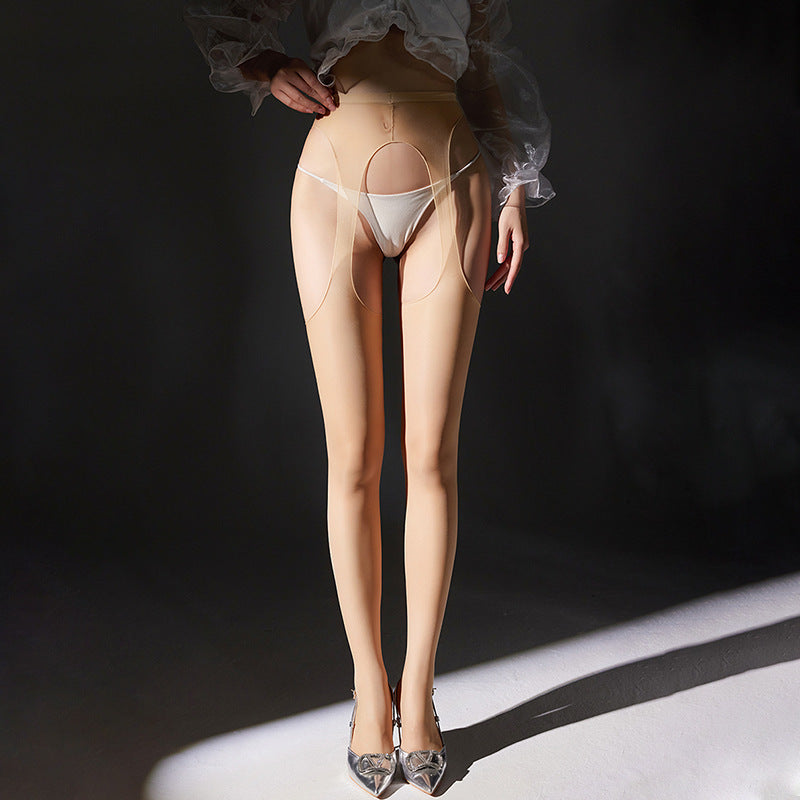 Ultra-thin open crotch sexy stockings