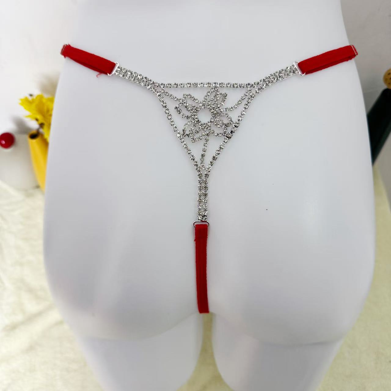 Green Diamond Teardrop Triangle Bikini