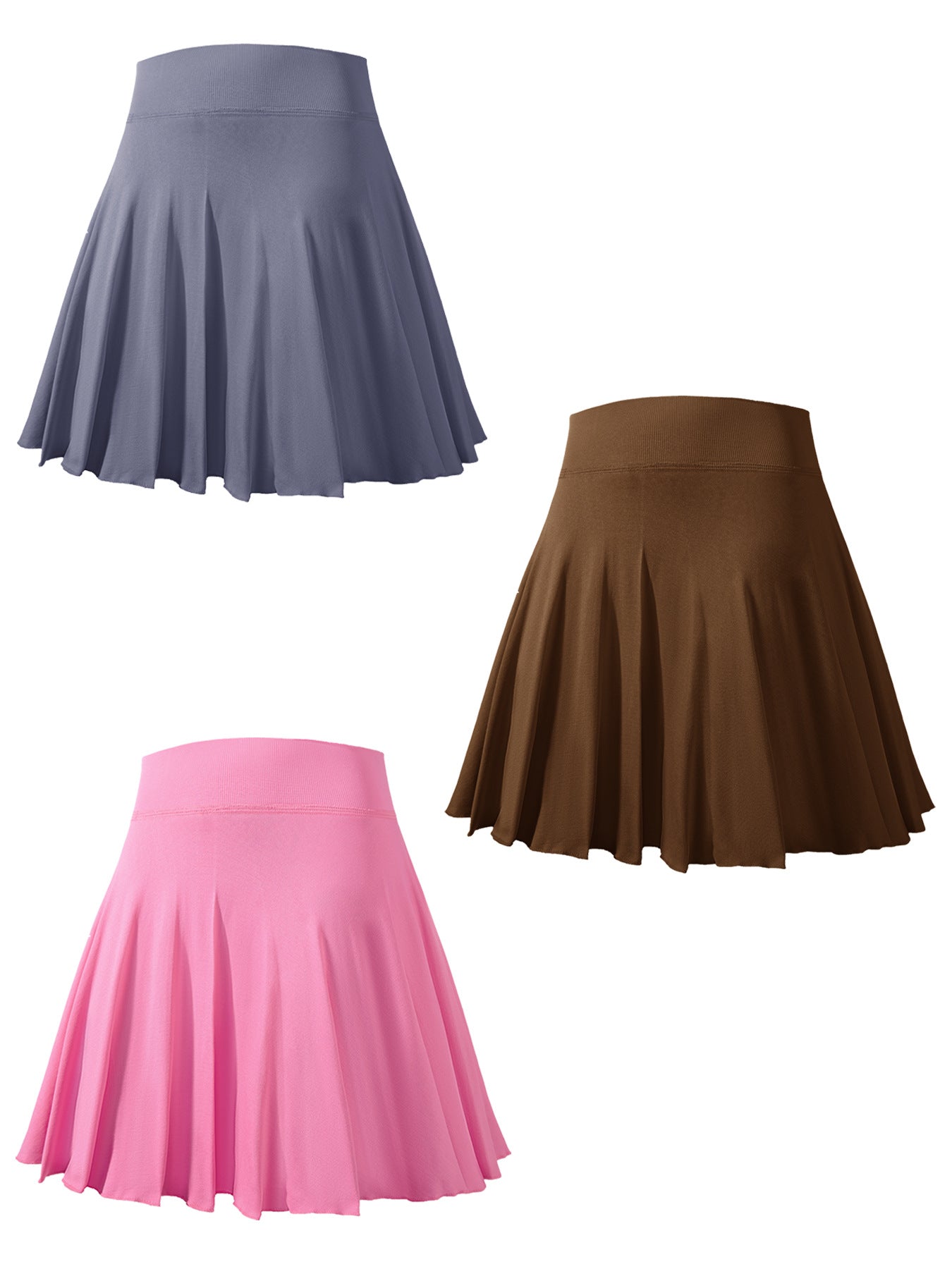 Pleated gym skirt