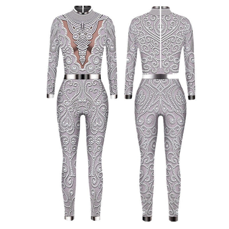 Halloween hot sale exotic pattern digital print long-sleeved leggings