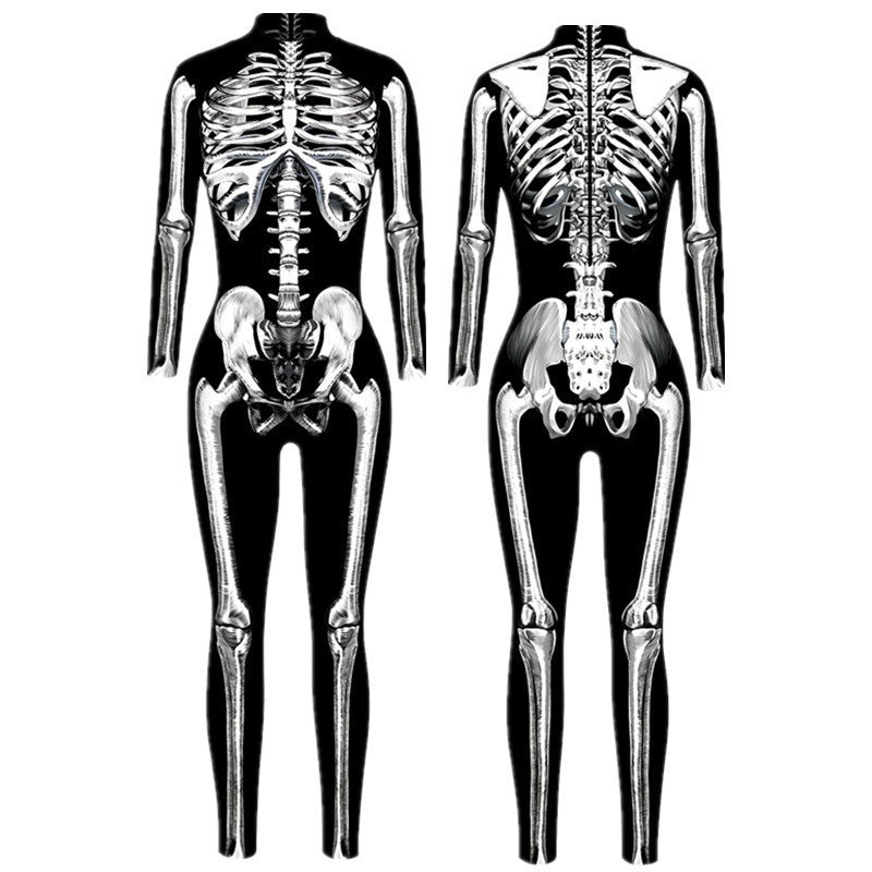 New Halloween skull colorful 3D digital printing leggings