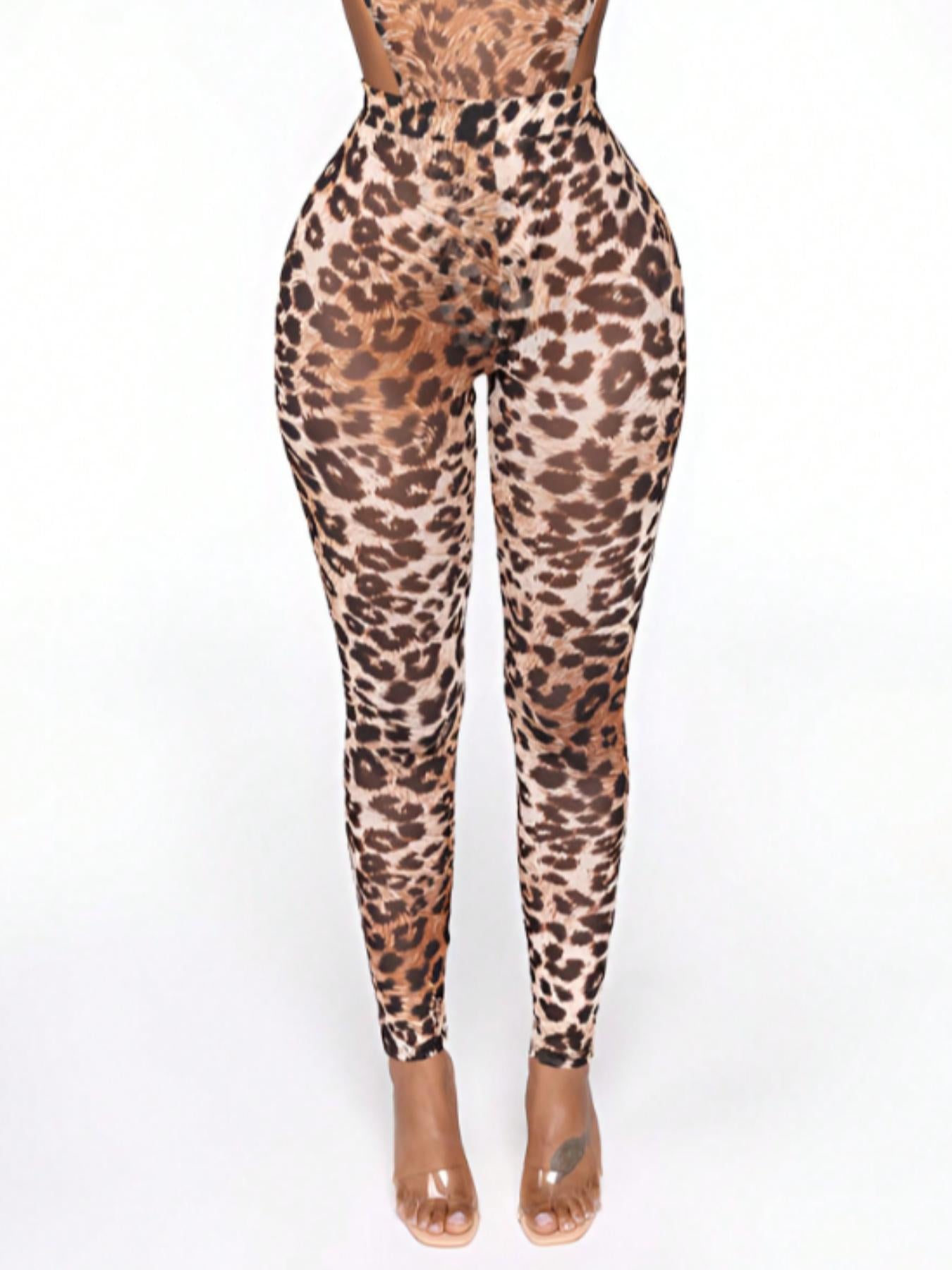 Sexy leopard print suit