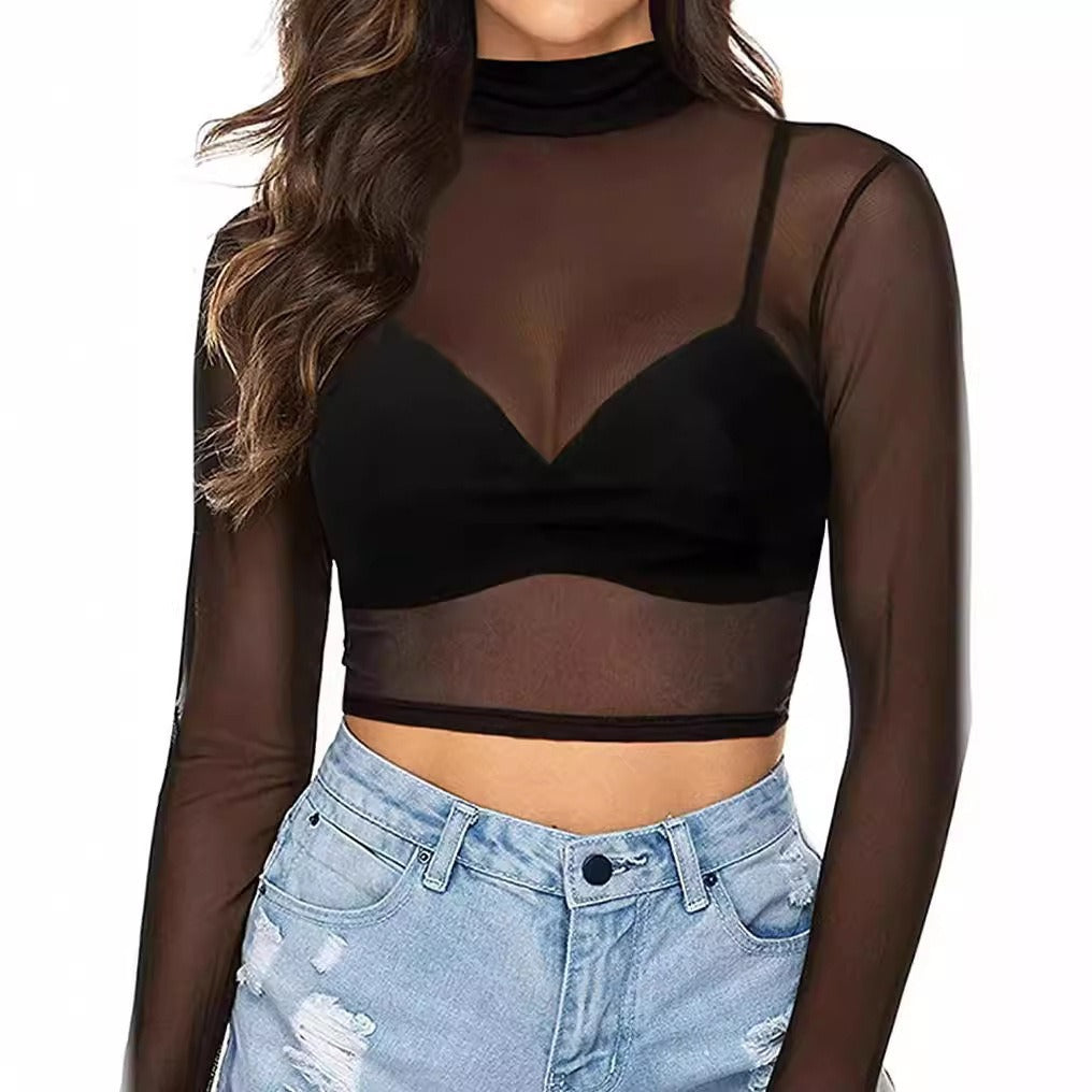 New slim-fit see-through top