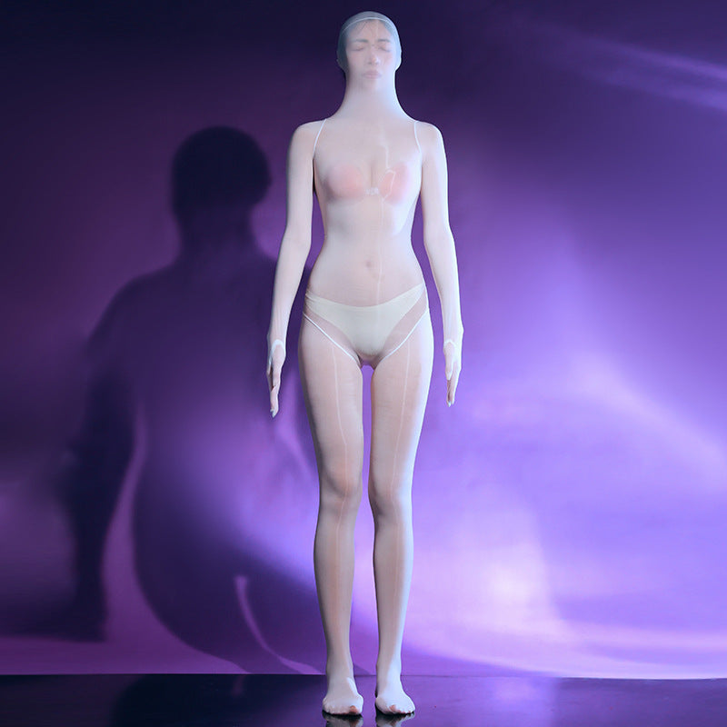 Full Coverage Five Finger Glitter Bodysuit