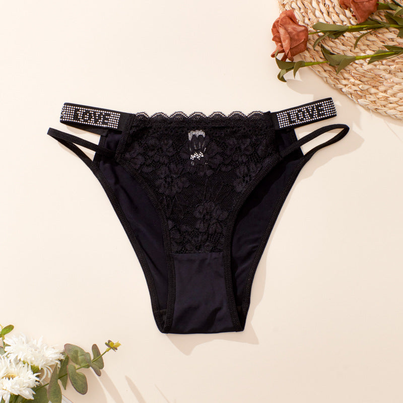 Diamond Lace Ice Silk Thong(Buy 1, get 2 free)