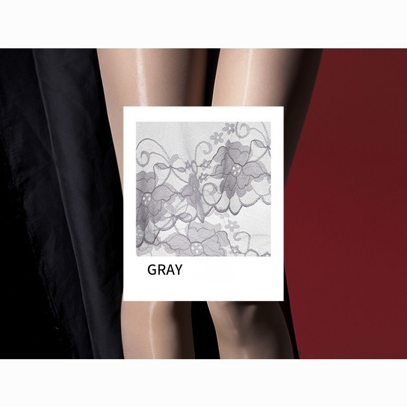 Lace Fusion Sheer Panty-Stockings