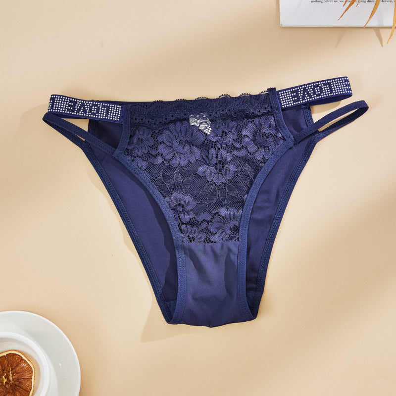 Diamond Lace Ice Silk Thong(Buy 1, get 2 free)