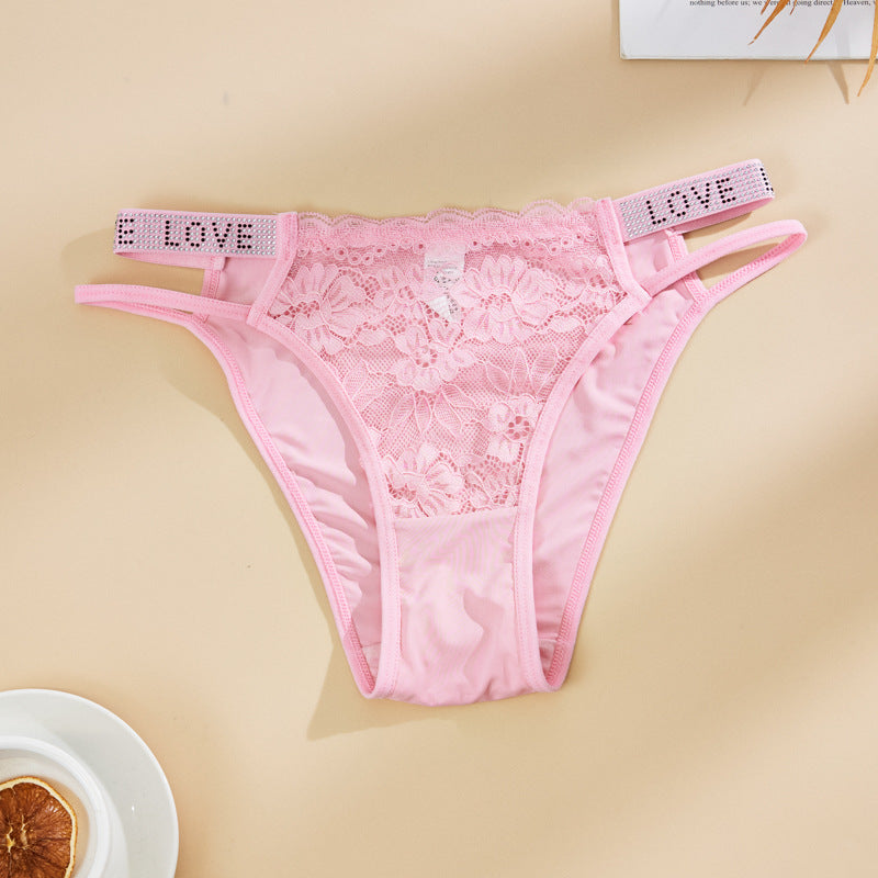 Diamond Lace Ice Silk Thong(Buy 1, get 2 free)